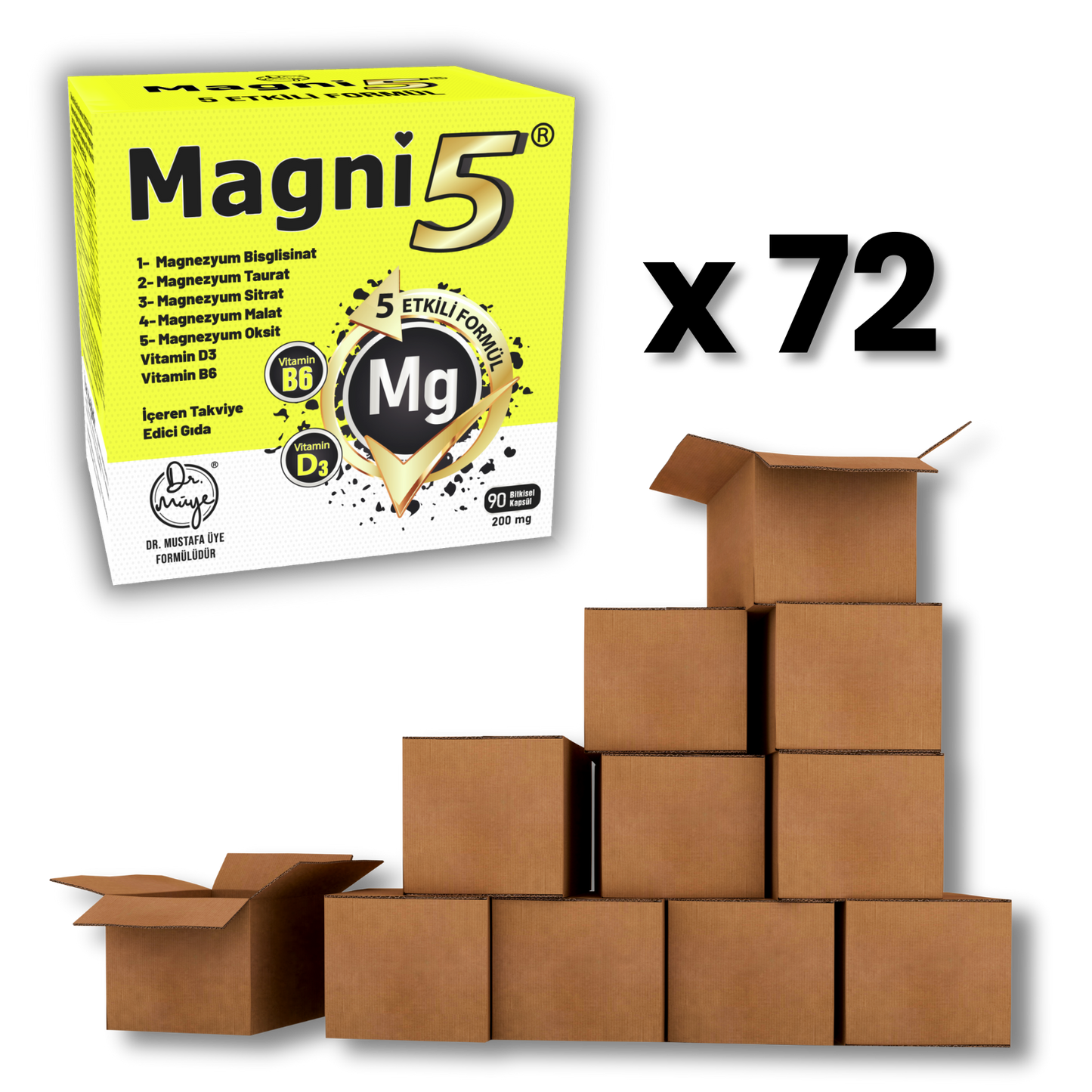 Toptan Magni5 Magnezyum (1 Koli 72 Adet)