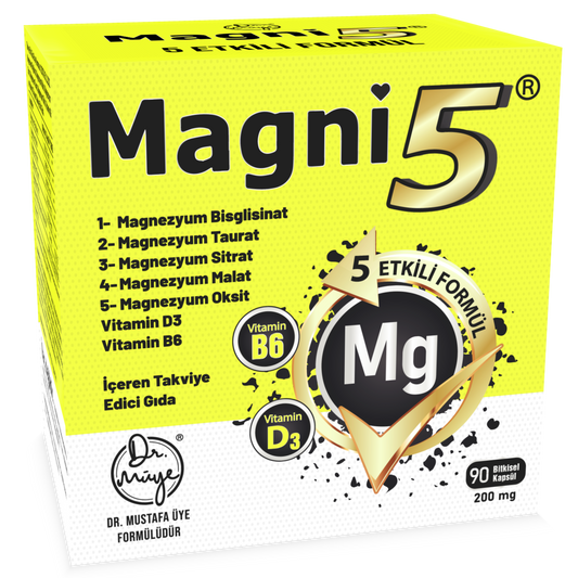 Magni5 - 5 Etkili Magnezyum Kompleks (3 Aylık)
