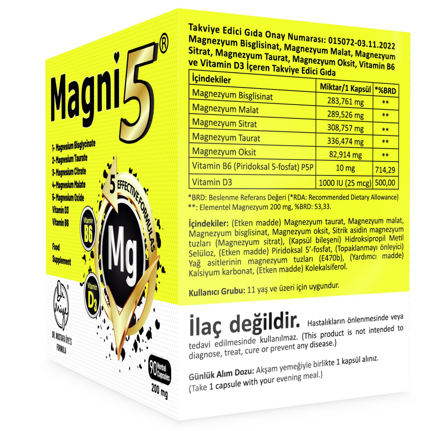 Magni5 - 5 Etkili Magnezyum Kompleks (3 Aylık)