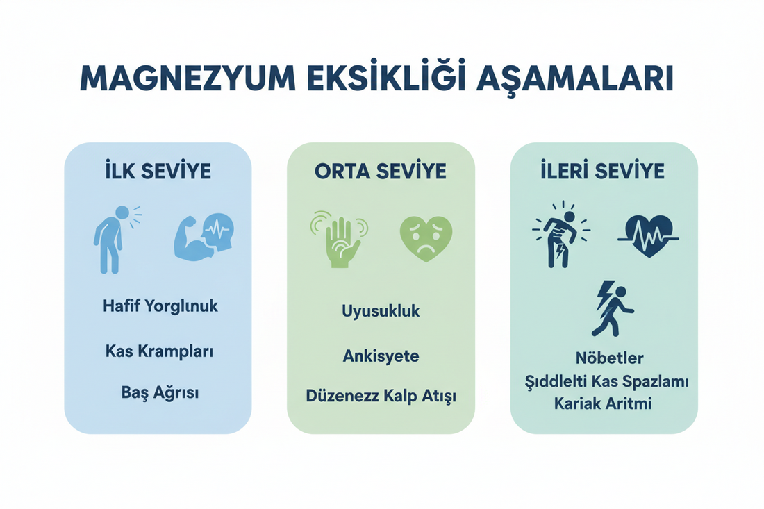 Magnezyum Eksikliği Belirtileri: İlk, Orta, İleri Seviye